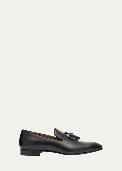CHRISTIAN LOUBOUTIN MEN'S DANDELION TASSEL LEATHER LOAFERS