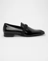 Christian Louboutin Dandydeco Patent Leather Loafers In Black