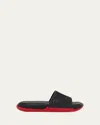 Christian Louboutin Louboutin Slides And Clogs Easy Breezy Men Rubber Black In Black
