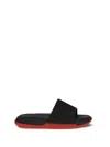 Christian Louboutin Louboutin Slides And Clogs Easy Breezy Men Rubber Black In Black