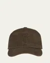 Christian Louboutin Mooncrest Corduroy Baseball Cap In Silex