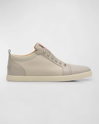 Christian Louboutin Men's F. A.v. Fique A Vontade Slip-on Sneakers In Goose