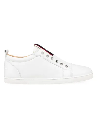 Christian Louboutin Men's F. A.v Fique A Vontade Sneakers In White