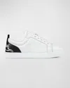 CHRISTIAN LOUBOUTIN MEN'S FUN LOUIS JUNIOR LOW-TOP LEATHER SNEAKERS