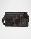 Christian Louboutin Nubuck Leather Funky Cross-body Bag In Multi
