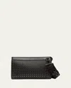 Christian Louboutin Men's Funky Leather Empire Spikes Crossbody Bag