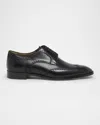 Christian Louboutin Men's Grave Patterned Leather Derby Shoes In Black