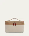 Christian Louboutin Men's Djanis Canvas And Leather Crossbody Bag In Brownie/terra