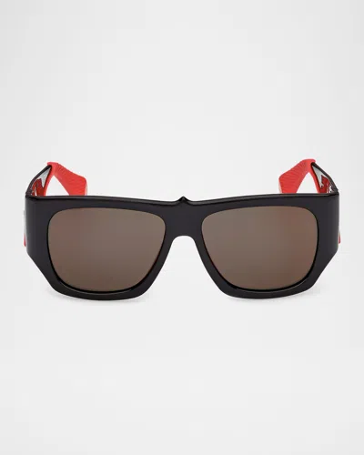 Christian Louboutin Men's Lb0016m Acetate Square Sunglasses