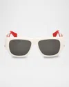 Christian Louboutin Men's Lb0016m Acetate Square Sunglasses