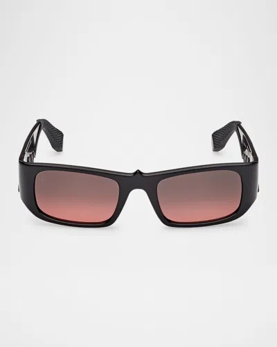 Christian Louboutin Men's Lb0017m Acetate Rectangle Sunglasses