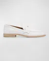 CHRISTIAN LOUBOUTIN MEN'S LEATHER PENNY LOAFERS