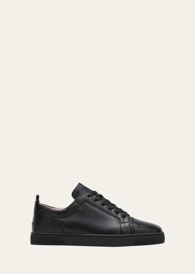 CHRISTIAN LOUBOUTIN MEN'S LOUIS JUNIOR LEATHER LOW-TOP SNEAKERS