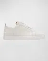 Christian Louboutin White Leather Sneaker Louis Junior In White