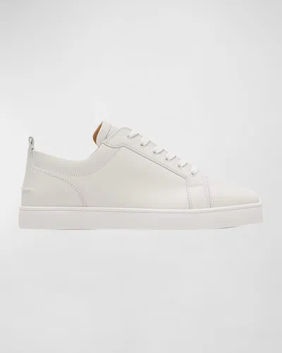 CHRISTIAN LOUBOUTIN MEN'S LOUIS JUNIOR LEATHER LOW-TOP SNEAKERS