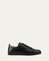 Christian Louboutin Men's Louis Junior Leather Low-top Sneakers In Black