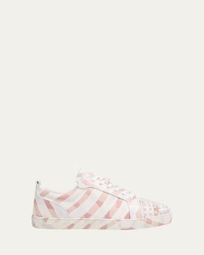 CHRISTIAN LOUBOUTIN MEN'S LOUIS JUNIOR SPIKES GAAGAL-PRINT SNEAKERS