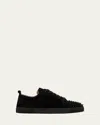 Christian Louboutin Men Louis Junior Spikes Borchie Punta Sneaker In Animal Print