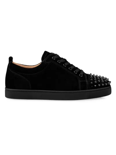 Christian Louboutin Men's Louis Junior Spikes Sneakers In Black