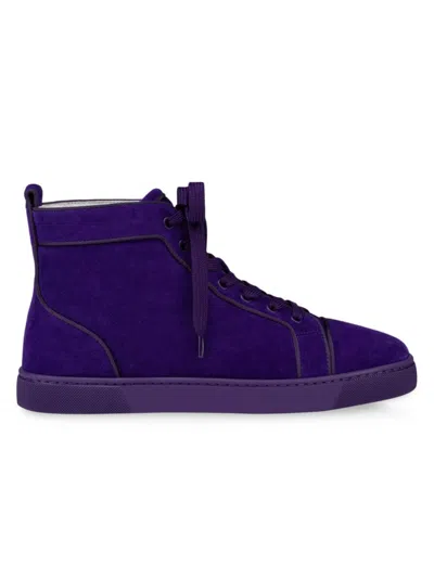 Christian Louboutin Men's Louis Orlato Sneakers In Purple