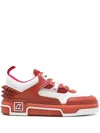 Christian Louboutin Astroloubi Flat Sneakers In Red