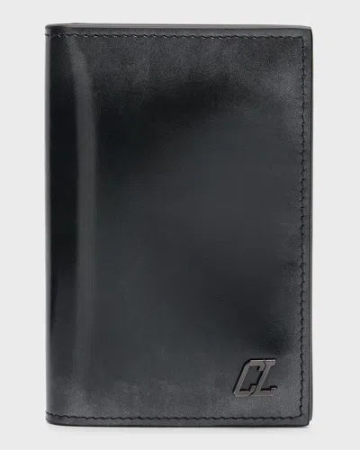 Christian Louboutin Men's M Sifnos Vertical Bifold Card Holder In Black