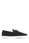 Christian Louboutin Loafers With Contrast Sole And Stitching Accents In Multi