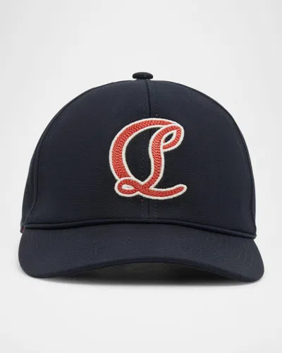 CHRISTIAN LOUBOUTIN MEN'S MOONCREST BASEBALL CAP