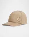 Christian Louboutin Men's Mooncrest Canvas Baseball Cap In Saharienne