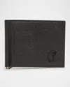 Christian Louboutin Men's Mooncrest Leather Money Clip Wallet