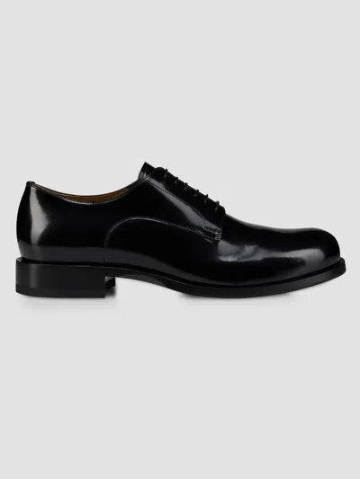 Christian Louboutin Moustachou Leather Oxford Shoes In Black
