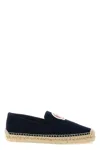 Christian Louboutin Loafers With Braided Sole And Embroidered Detail In Blue