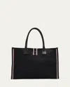 Christian Louboutin Men's Nastroloubi Fav Xl Canvas Tote Bag In Black/black/multi