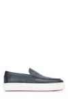 Christian Louboutin Men Paqueboat Flat Calf Graine In Blue