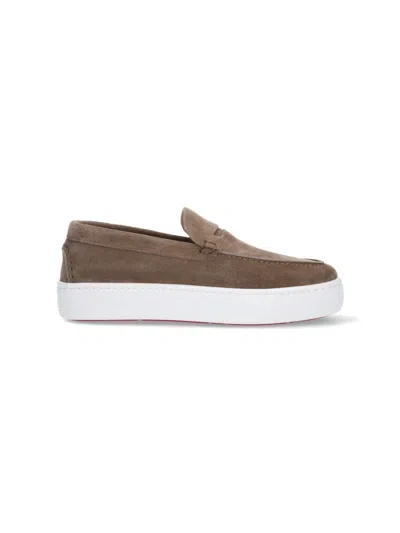 Christian Louboutin Men Paqueboat' Loafers In Brown