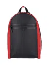 Christian Louboutin Backparis Leather Studded Backpack In Black