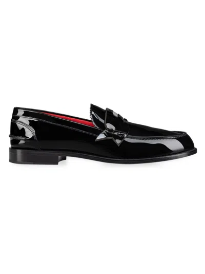 Christian Louboutin Men's Penny Loafers In Black
