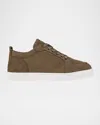 Christian Louboutin Rantulow Orlato Leather Low-top Sneakers In Brown