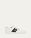 Christian Louboutin Retero Leather And Canvas Sneakers