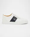Christian Louboutin Retero Leather And Canvas Sneakers