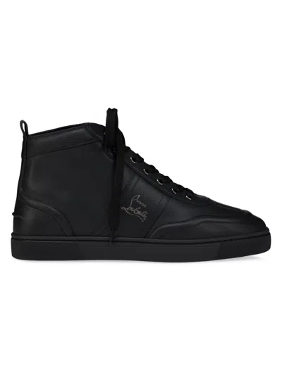 Christian Louboutin Men's Retero High-top Sneakers In Black
