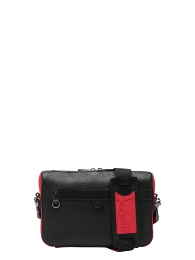 Christian Louboutin Men's Ruisbuddy Grained Leather Shoulder Bag