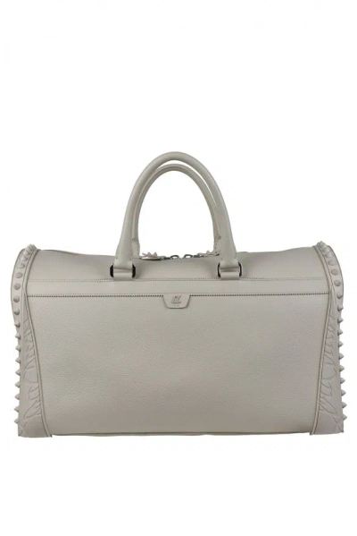 Christian Louboutin Men Sneakender Travel Bag In White