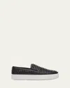 Christian Louboutin Spikeboat Slip-on Sneakers In White