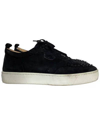 CHRISTIAN LOUBOUTIN CHRISTIAN LOUBOUTIN MEN'S SUEDE HAPPYRUI SPIKED SNEAKER (AUTHENTIC PRE-LOVED)