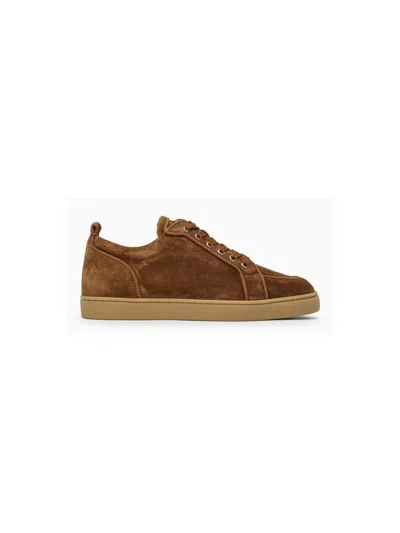 CHRISTIAN LOUBOUTIN MEN'S SUEDE TRAINER SNEAKER