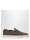 Christian Louboutin Brown Suede Varsiboat Boat Shoes Men In Brown