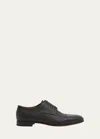 Christian Louboutin Cortomale Leather Derby Shoes In Black