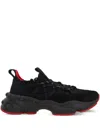 Christian Louboutin Men's Neoprene And Suede Sneakers In Multicolor