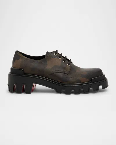 Christian Louboutin Trott Dune Derbies In Black